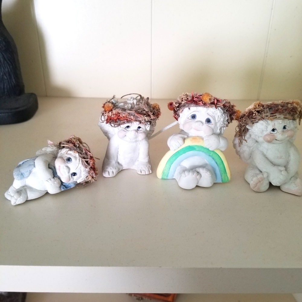 4 Dreamsicles Cherub Figurines